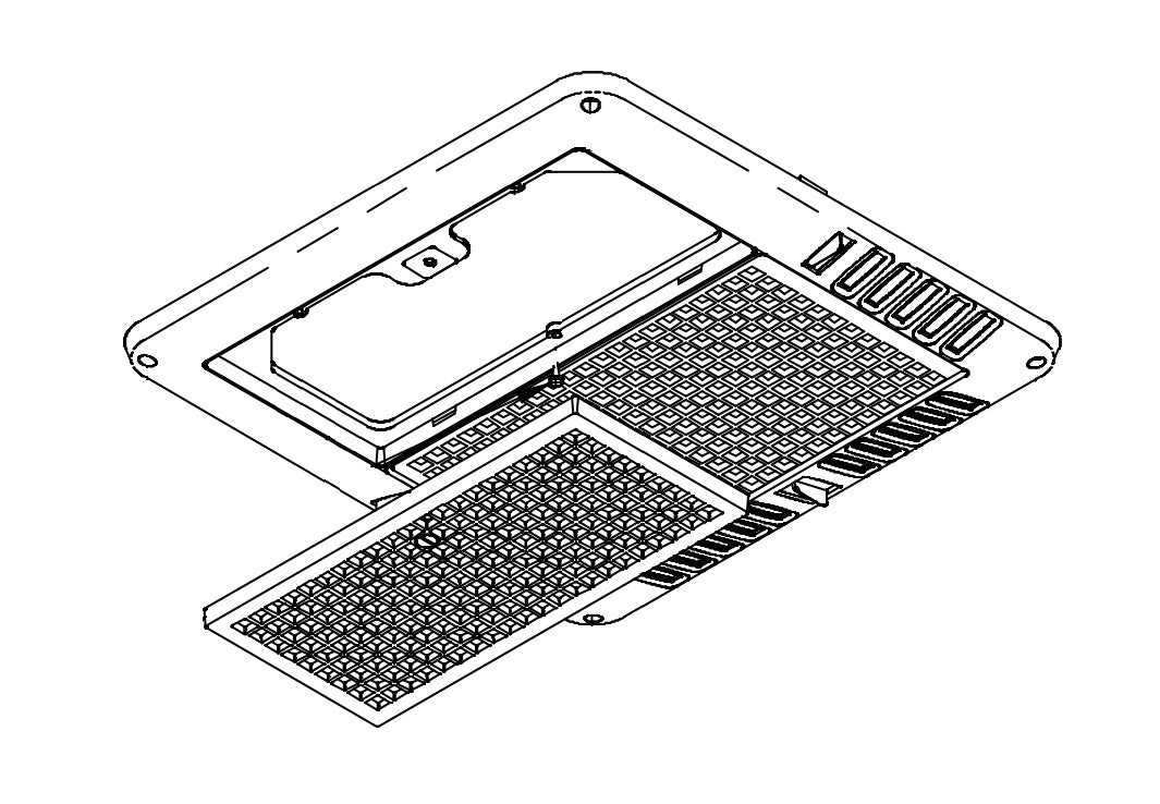 COLEMAN RVP, COLEMAN RVP 8330C5731 Air Conditioner Ceiling Assembly Grille Exclusive Ezreach Filter System Provides Quick Access To The Washable Air Filter