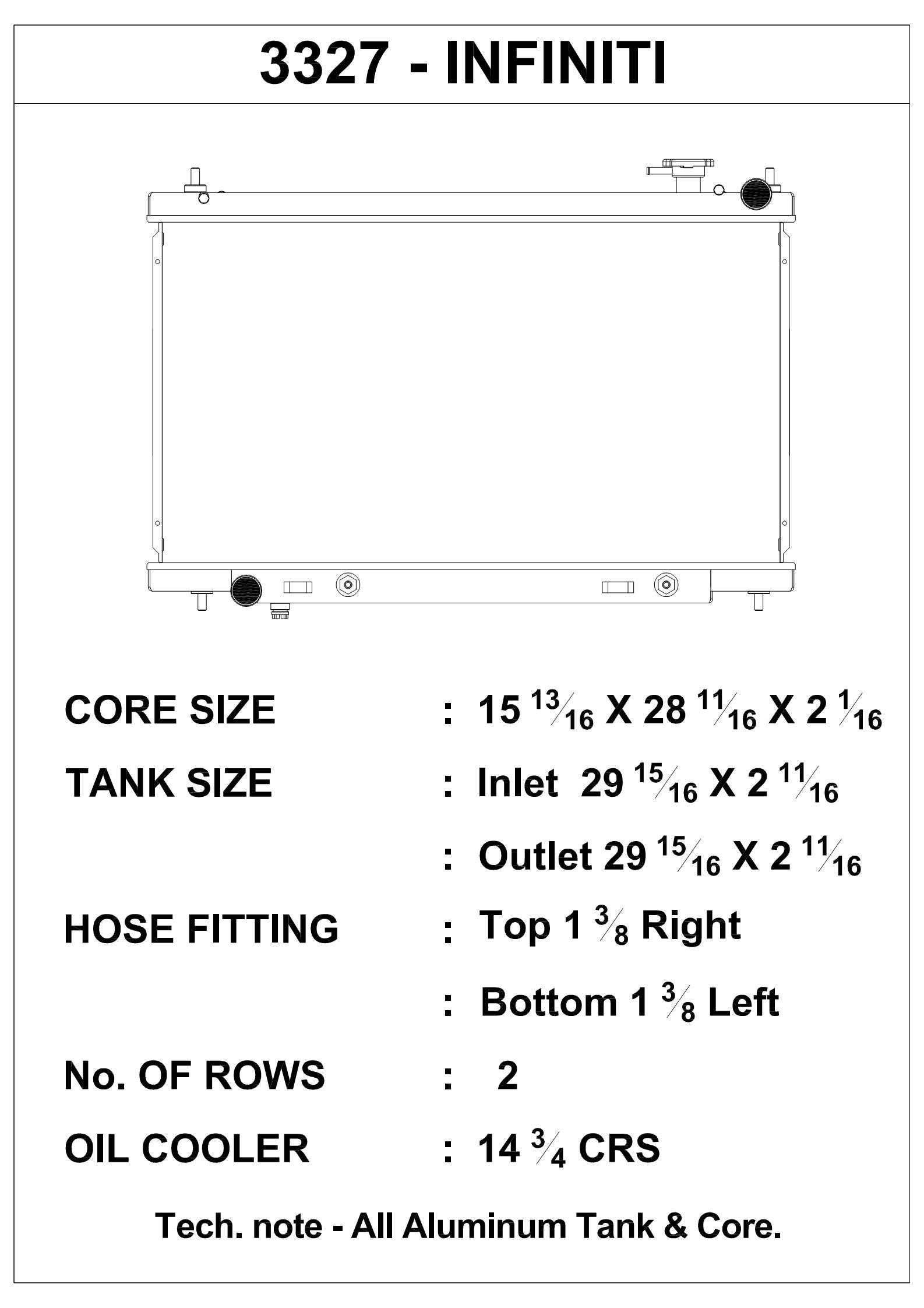 3327 CSF Radiator