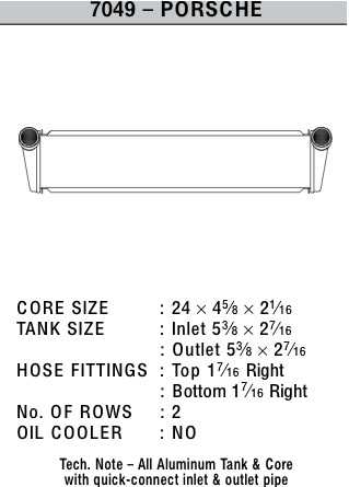 7049 CSF Radiator