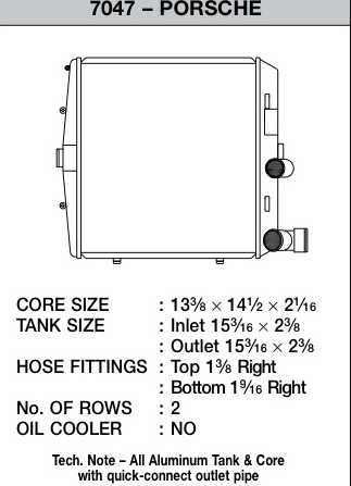 7047 CSF Radiator