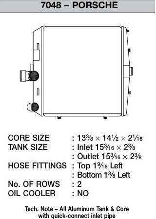 7048 CSF Radiator