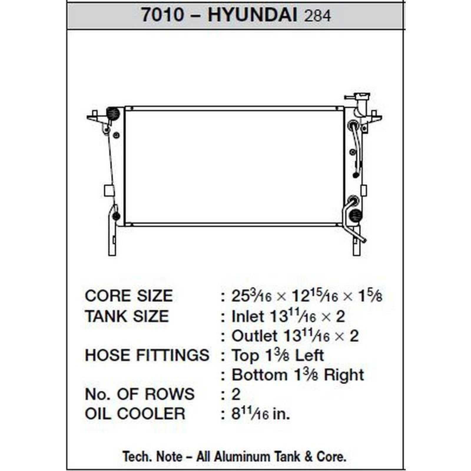 CSF, CSF 10-12 Hyundai Genesis 2.0 Turbo Aluminum Radiator