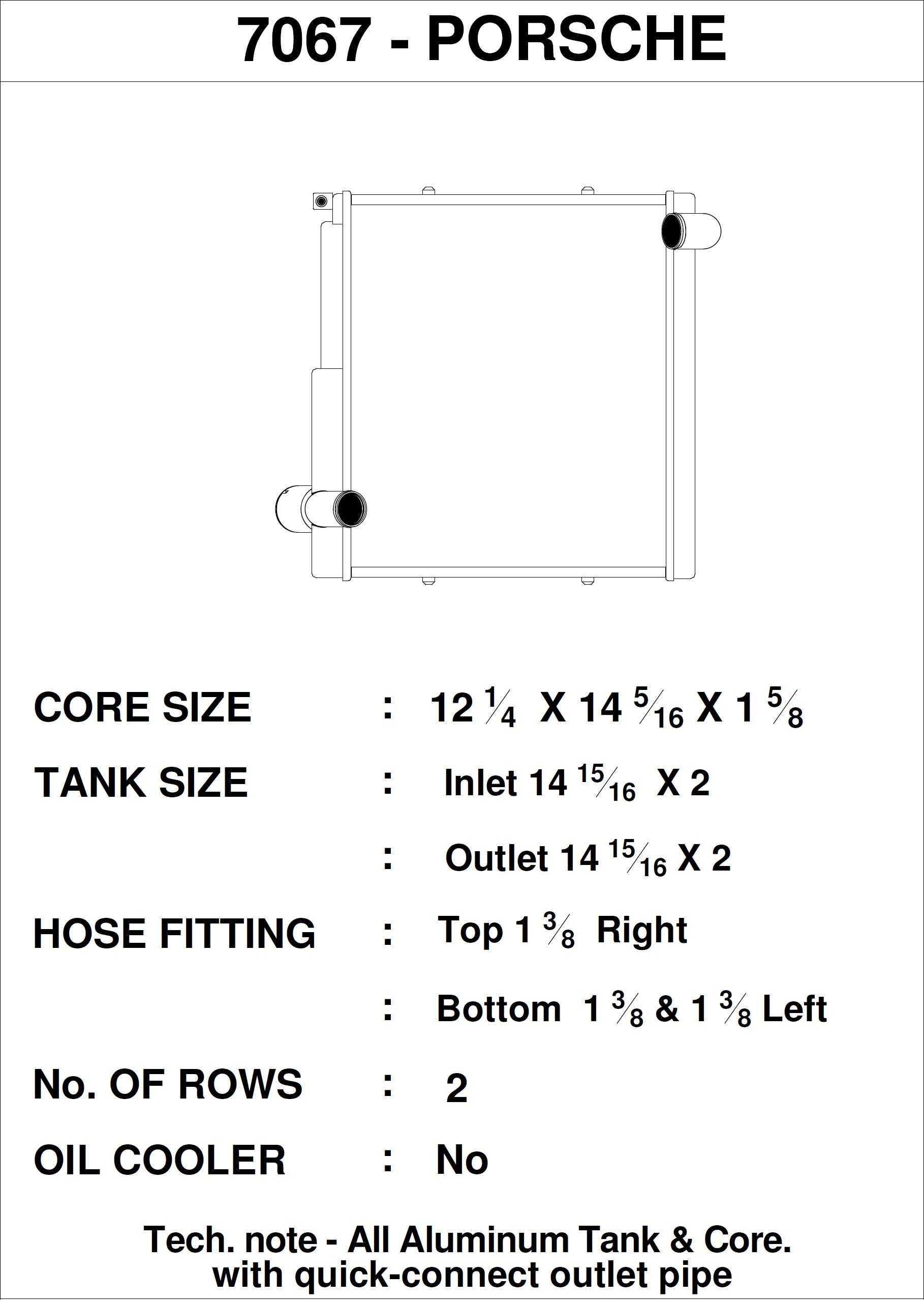 7067 CSF Radiator