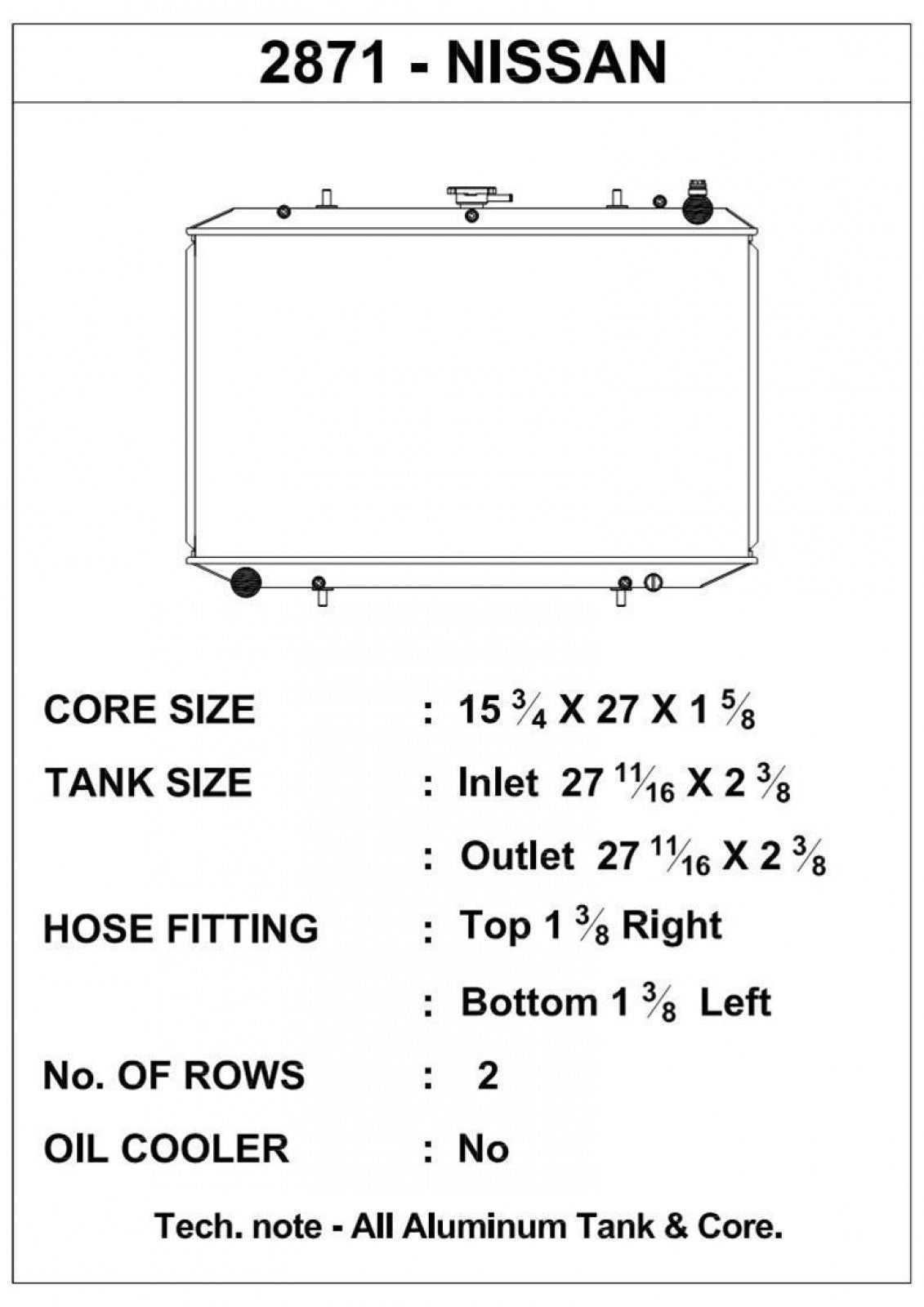 CSF, CSF 90-96 Nissan 300ZX Z32 Aluminum Radiator