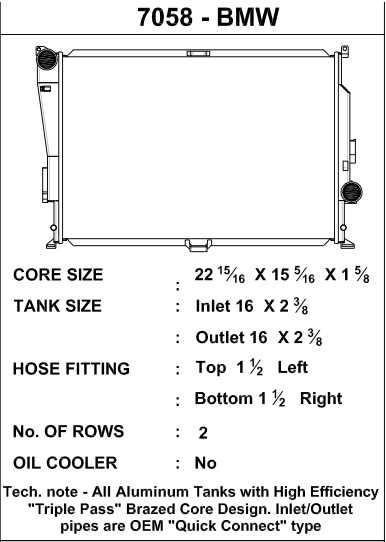 7058 CSF Radiator