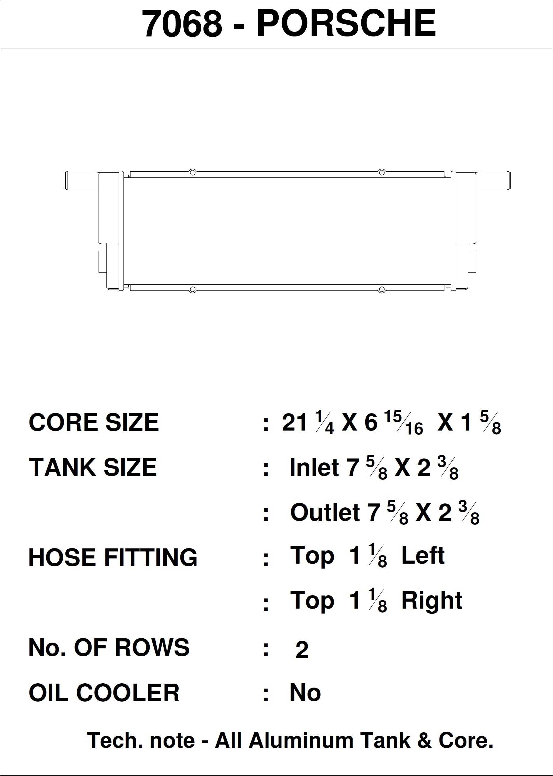 7068 CSF Radiator