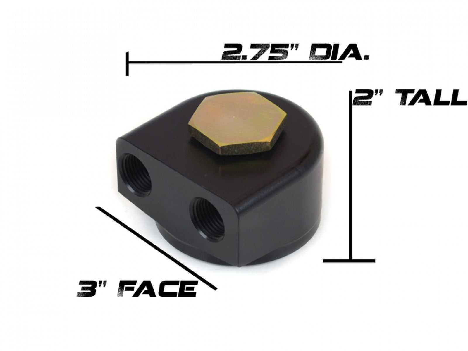 Canton Racing Products, Canton Billet Aluminum Remote Oil Filter Adapter 22MM 90 Degree Rotating