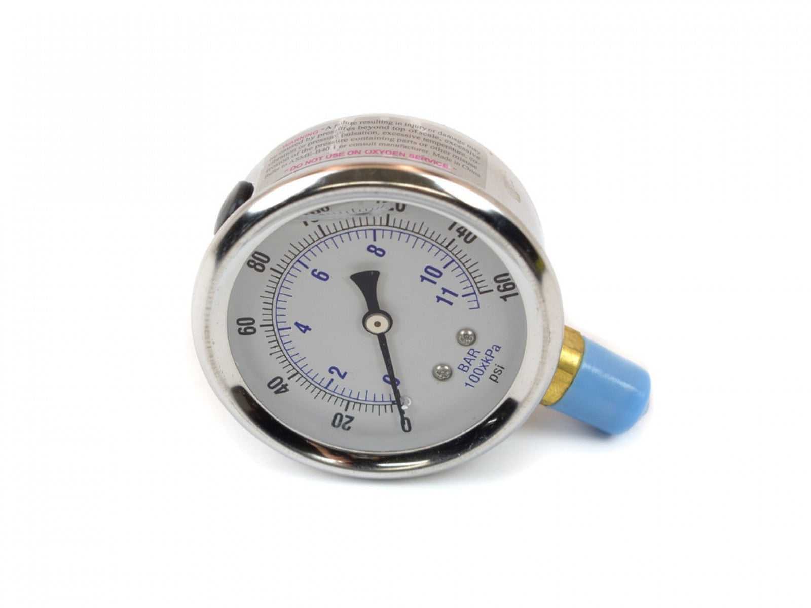 Canton Racing Products, Canton Liquid Filled SS Gauge 0-160 PSI