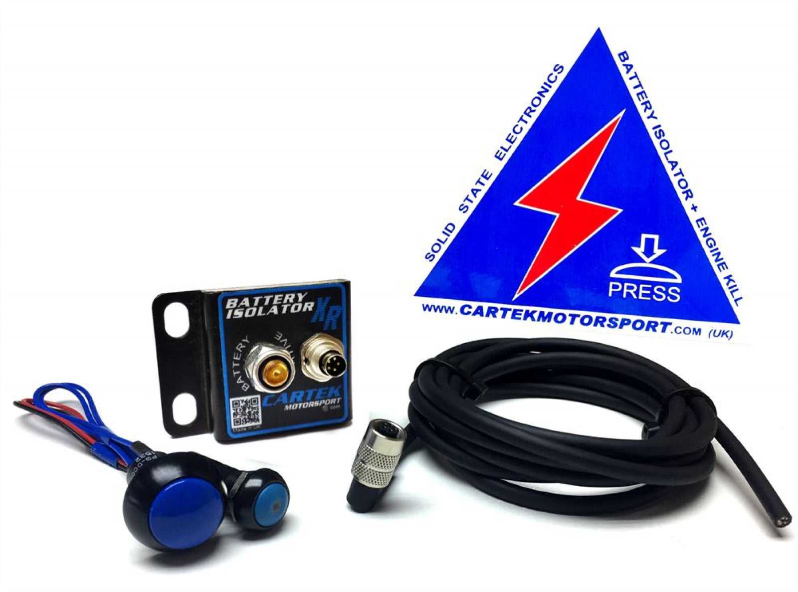 Cartek, Cartek XR Battery Isolator Kit with Blue Buttons