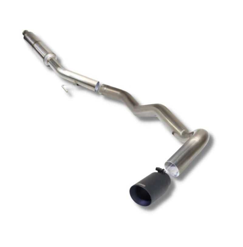 Carven Exhaust, Carven Exhaust CJ1000 - Carven 19-21 Jeep Gladiator Over Axle Dump Kit 3in R-Series Muffler 4in Black Tip