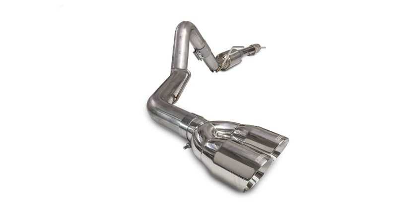 Carven Exhaust, Carven Exhaust CS1018 -  -Carven 10-18 GMC Sierra 1500 5.3L (DC Std/CCSB 5.7ft) Competitor Series CB w/Dual 4in TipPolished