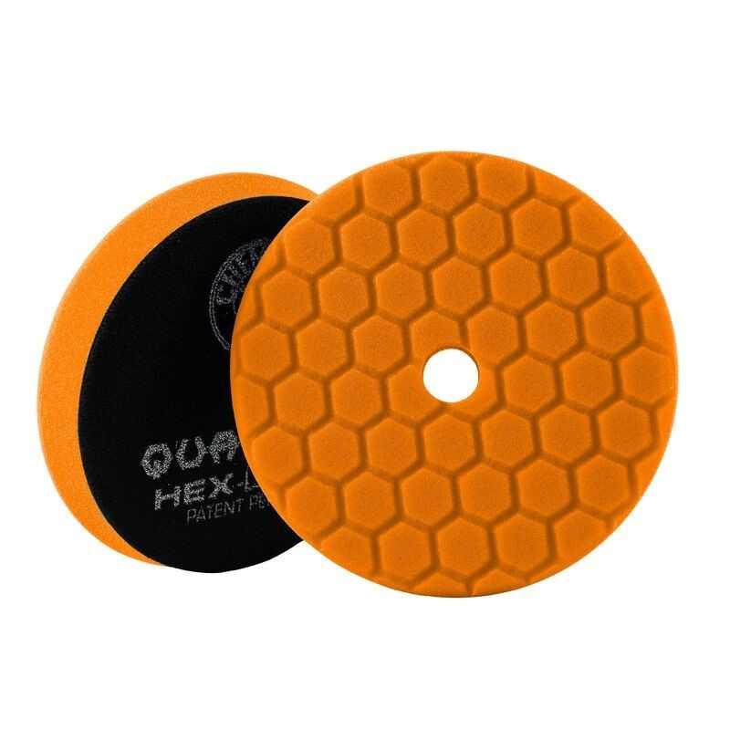 Chemical Guys, Chemical Guys BUFX112HEX5 - Hex-Logic Quantum Medium-Heavy Cutting PadOrange5.5in