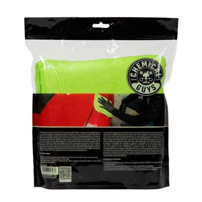 Chemical Guys, Chemical Guys MIC32303 - El Gordo Thick Microfiber Towel16.5in x 16.5inGreen3 Pack