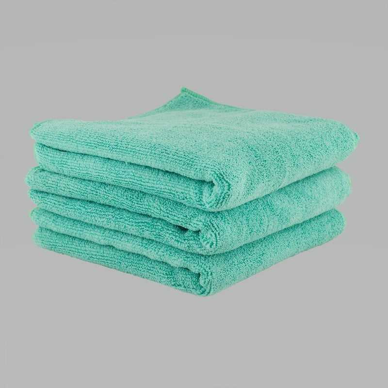 Chemical Guys, Chemical Guys MICMGREEN03 - Workhorse Microfiber Towel (Exterior)- 16in x 16inGreen3 Pack