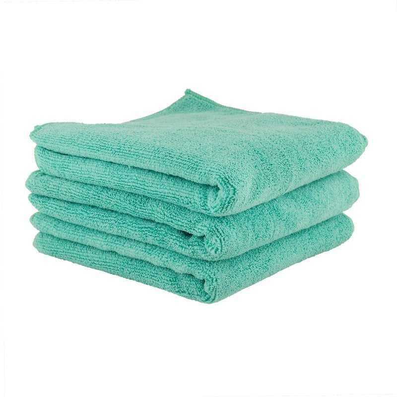 Chemical Guys, Chemical Guys MICMGREEN03 - Workhorse Microfiber Towel (Exterior)- 16in x 16inGreen3 Pack