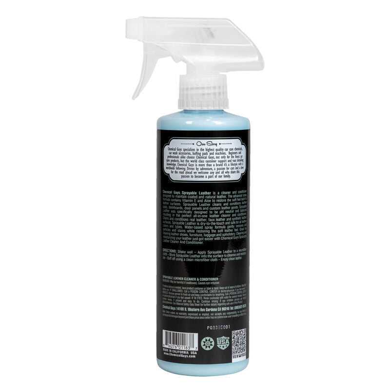 Chemical Guys, Chemical Guys SPI_103_16 - Sprayable Leather Cleaner & Conditioner In One16oz