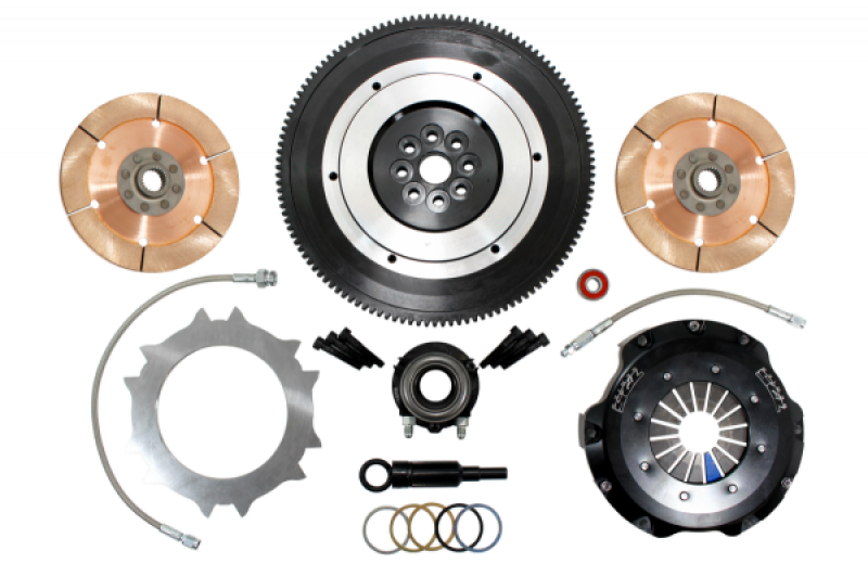 Clutch Masters, Clutch Masters 15017-TD7R-SHV FITS 07-09 Subaru Legacy GT Spec B Push Style Race Twin-Disc 7.25in Clutch Kit