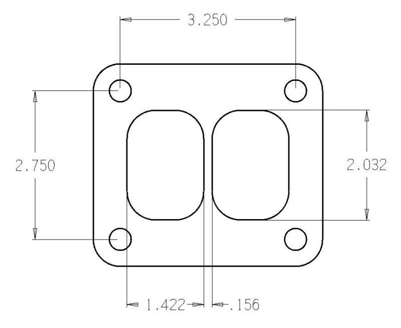 Cometic Gasket, Cometic Turbo FLG T-Series Exhaust Inlet .010in Exhaust Gasket