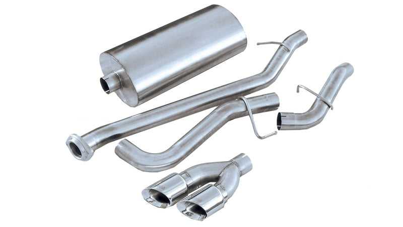 CORSA Performance, Corsa 02-07 GMC Sierra Reg. Cab/Short Bed 1500 4.8L V8 Polished Sport Cat-Back Exhaust