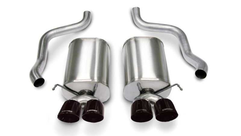 CORSA Performance, Corsa 05-08 Chevrolet Corvette C6 6.0L V8 Black Sport Axle-Back Exhaust