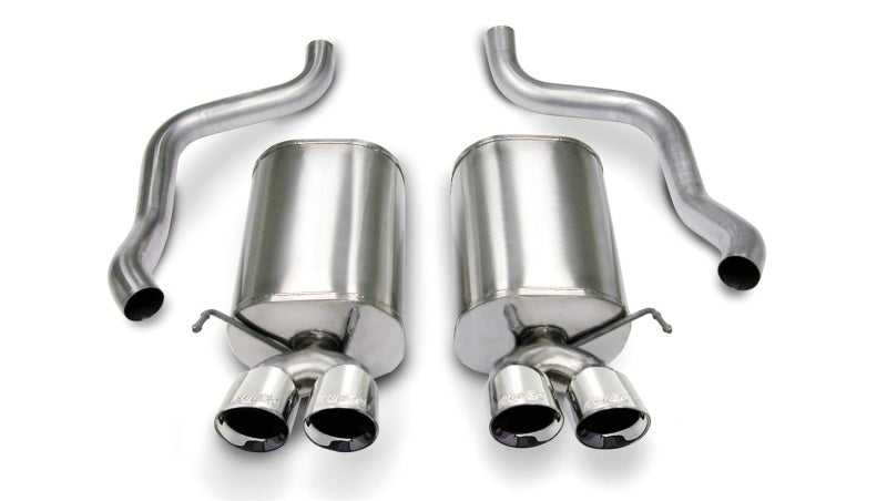 CORSA Performance, Corsa 05-08 Chevrolet Corvette C6 6.0L V8 Polished Sport Axle-Back Exhaust