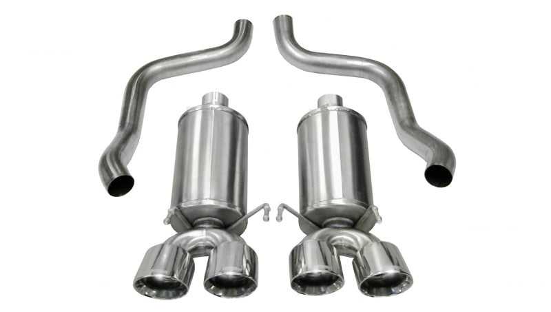 CORSA Performance, Corsa 05-08 Chevrolet Corvette C6 6.0L V8 Polished Xtreme Axle-Back Exhaust