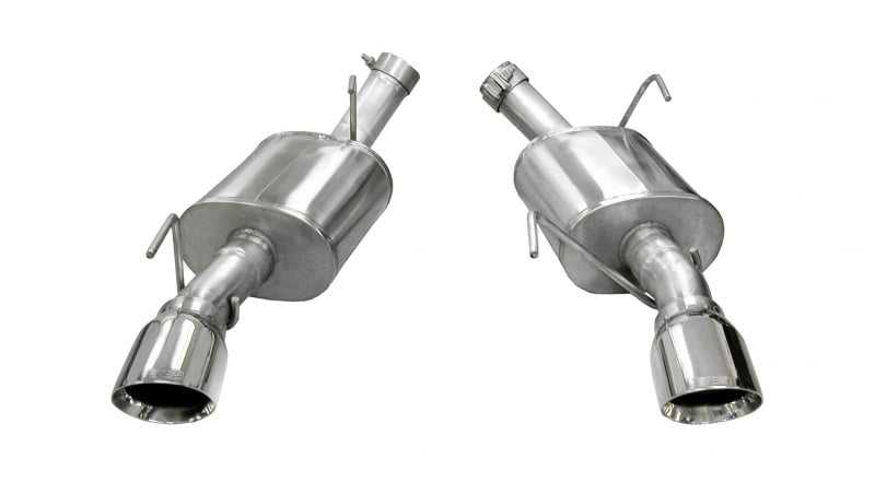 CORSA Performance, Corsa 05-10 Ford Mustang Shelby GT500 5.4L V8 Polished Xtreme Axle-Back Exhaust