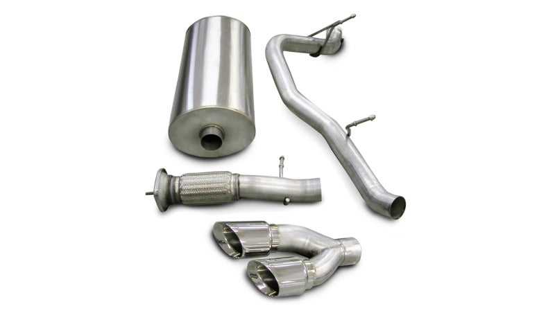 CORSA Performance, Corsa 07-10 Cadillac Escalade 6.2L V8 Polished Sport Cat-Back Exhaust