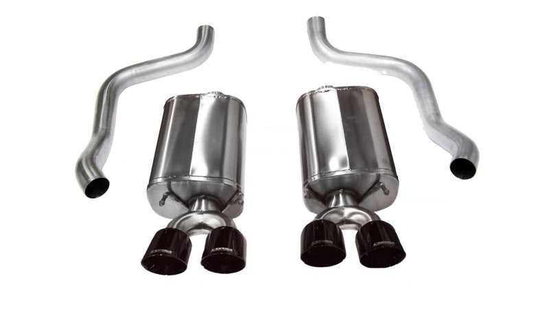 CORSA Performance, Corsa 09-13 Chevrolet Corvette C6 6.2L V8 Black Sport Axle-Back Exhaust