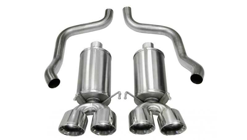 CORSA Performance, Corsa 09-13 Chevrolet Corvette C6 6.2L V8 Polished Xtreme Axle-Back Exhaust