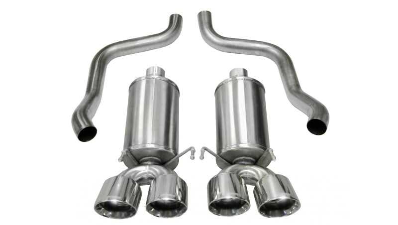 CORSA Performance, Corsa 09-13 Chevrolet Corvette C6 6.2L V8 Polished Xtreme Axle-Back Exhaust