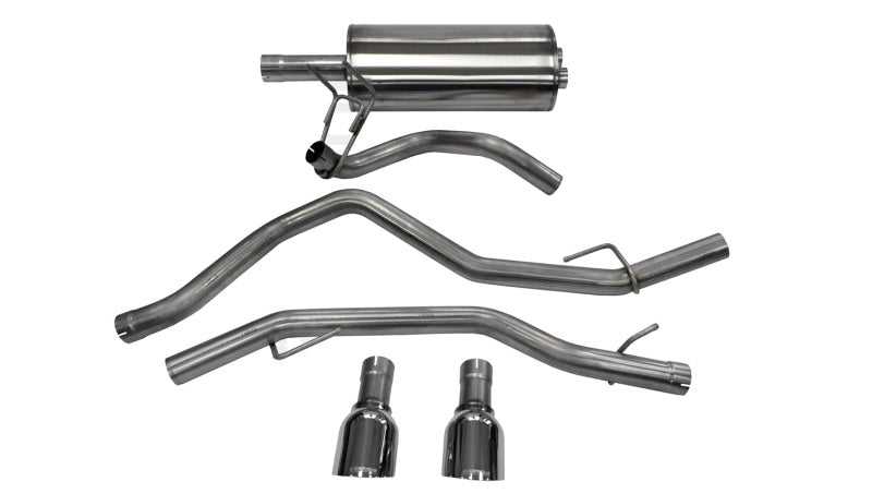 CORSA Performance, Corsa 09-14 Dodge Ram 1500 4.7L Quad/Crew Cab/Short Bed Polished Dual Exit Cat-Back Exhaust