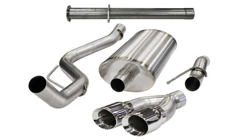 CORSA Performance, Corsa 11-13 Ford F-150 Raptor 6.2L V8 145in Wheelbase Polished Xtreme Cat-Back Exhaust