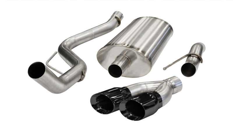 CORSA Performance, Corsa 11-13 Ford F-150 Raptor 6.2L V8 Black Sport Cat-Back Exhaust