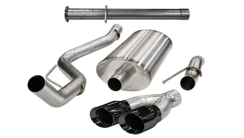 CORSA Performance, Corsa 11-14 Ford F-150 Raptor 6.2L V8 145in Wheelbase Black Xtreme Cat-Back Exhaust