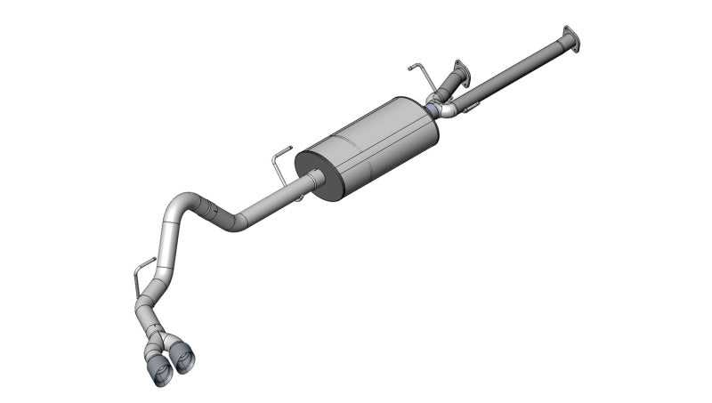 CORSA Performance, Corsa 11-14 Toyota Tundra Double Cab/Crew Max 5.7L V8 Black Sport Cat-Back Exhaust