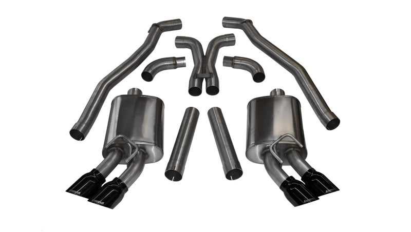 CORSA Performance, Corsa 12-13 Chevrolet Camaro Coupe ZL1 6.2L V8 Black Sport Cat-Back + XO Exhaust