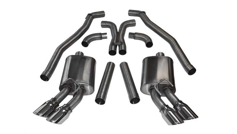 CORSA Performance, Corsa 12-13 Chevrolet Camaro Coupe ZL1 6.2L V8 Polished Sport Cat-Back + XO Exhaust