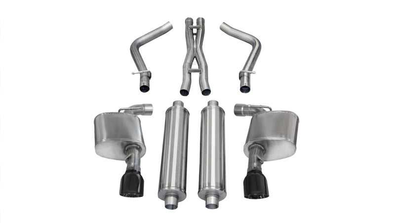 CORSA Performance, Corsa 12-13 Dodge Charger SRT-8 6.4L V8 Black Xtreme Cat-Back Exhaust