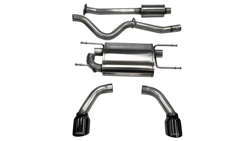 CORSA Performance, Corsa 12-14 Scion FRS / Subaru BRZ Black Tip Sport Cat-Back Exhaust