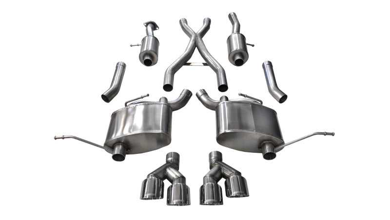 CORSA Performance, Corsa 14-16 Jeep Grand Cherokee Summit Edition Polished 2.5in Dual Rear Exit Cat-Back Exhaust