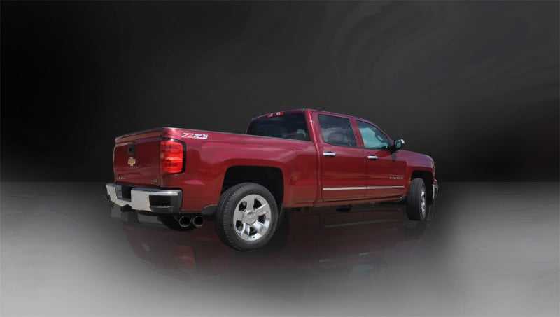 CORSA Performance, Corsa 14 GM Sierra/Silverado 1500 Crew/Dbl / Short/Std. Bed 6.2L V8 Black Sport Single Side CB Exht