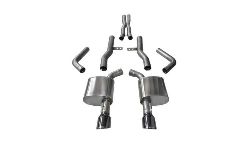 CORSA Performance, Corsa 15-16 Dodge Charger SRT/Scat Pack/R/T 6.4L Black Xtreme Cat-Back Exhaust