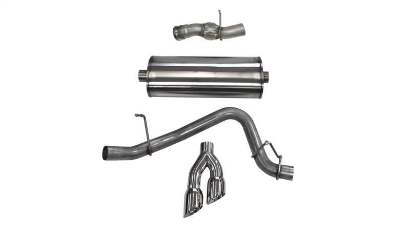 CORSA Performance, Corsa 15-16 GMC Yukon Denali 6.2L V8 Single Side Exit Cat-Back Exhaust w/ Polished Tips