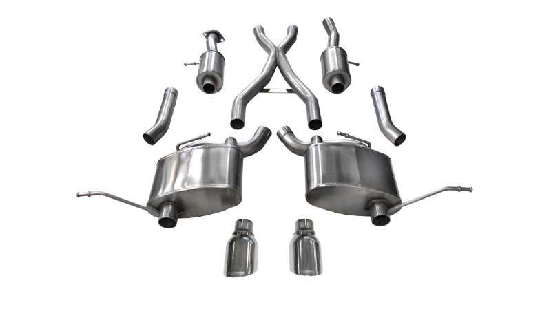 CORSA Performance, Corsa 15-16 Jeep Grand Cherokee Polished 2.5in Dual Rear Exit Cat-Back Exhaust