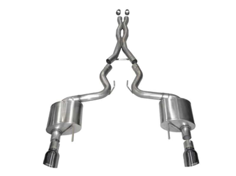 CORSA Performance, Corsa 15-17 Ford Mustang GT Coupe 5.0L 3in Sport Cat-Back Exhaust Dual Rear Exit w/ Gun Metal Tips