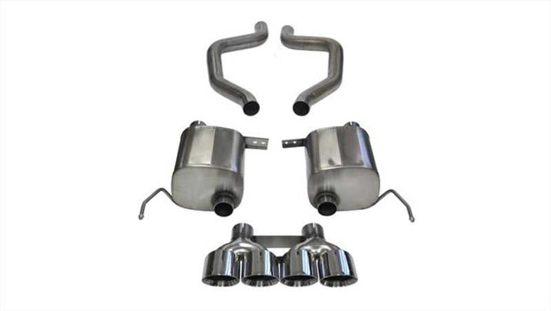 CORSA Performance, Corsa 15+ Chevy Corvette Z06 (Grand Sport M/T Only) 3in Axle Back Xtreme Exhaust Pol Quad 4.5in Tip