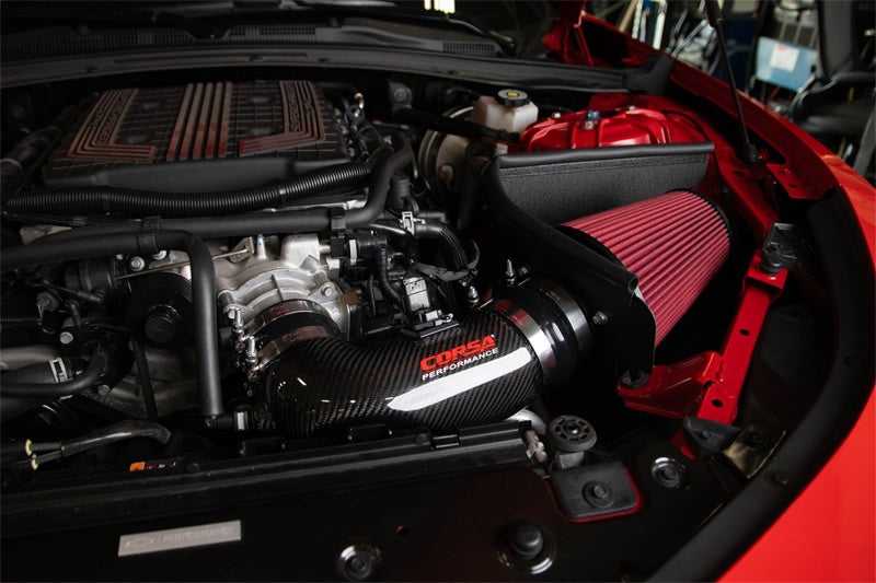 CORSA Performance, Corsa 17-21 Chevrolet Camaro ZL1 Carbon Fiber Air Intake w/ DryTech 3D No Oil Filtration