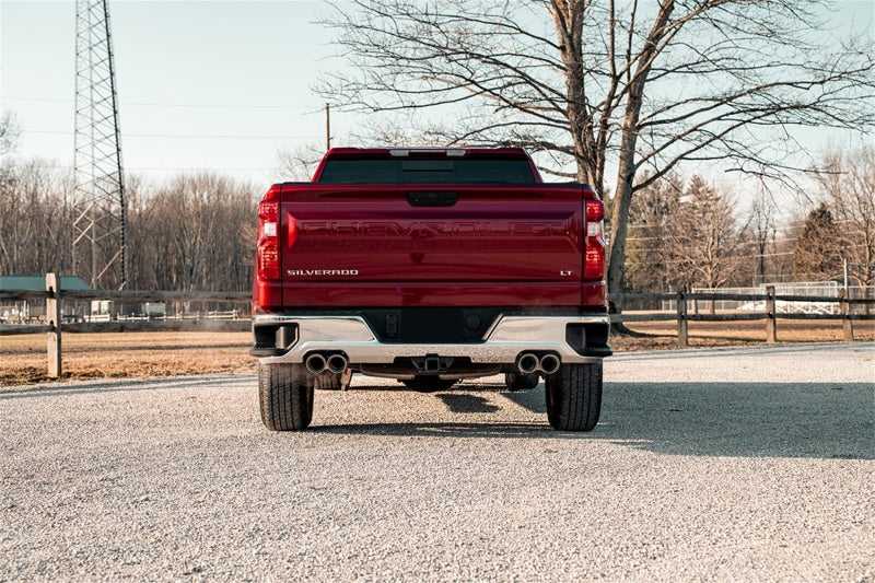 CORSA Performance, Corsa 19-23 Chevrolet Silverado 1500 Cat-Back Dual Rear Exit with Twin 4in Polished Pro-Series Tips