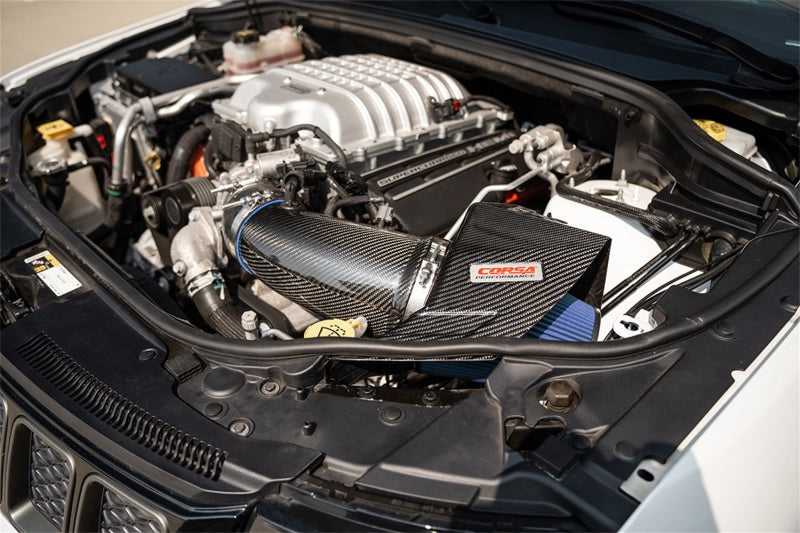 CORSA Performance, Corsa 20-23 Dodge Durango SRT Hellcat Carbon Fiber Air Intake w/ MaxFlow 5 Oil Filt.